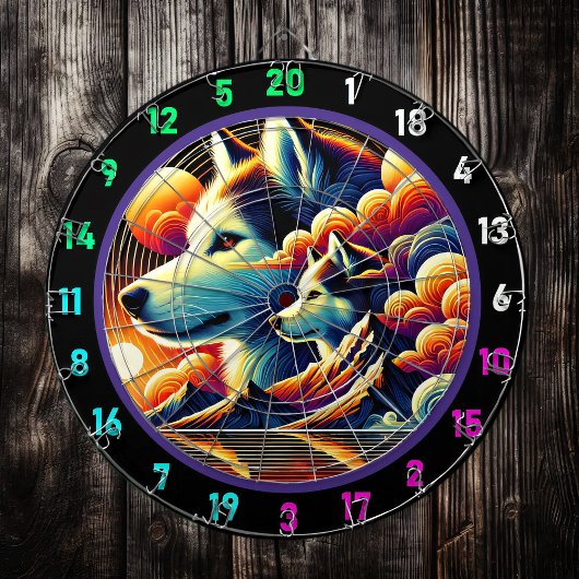 アークティックトレイルハスキールームアート ダーツボード