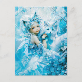 アークティックフェアリー&ポーラキツネバイレイク ポストカード