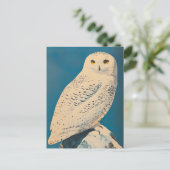 アークティックフクロウヴィンテージ ポストカード (スタンド正面)