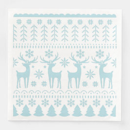 アークティックブルーフォークアートウィンターテーマ