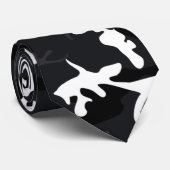 アークティックホワイトハイライト迷彩柄 ネクタイ (ロール)