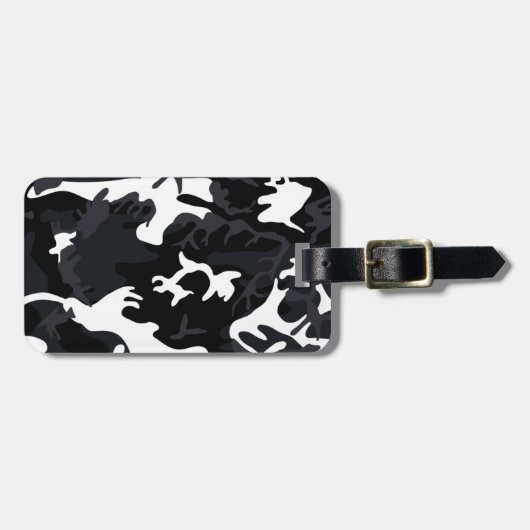 アークティックホワイトハイライト迷彩柄 ラゲッジタグ (正面横)