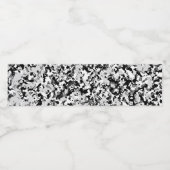 アークティックホワイト グレー ブラック カモフラージュ カムフラージュ ボーイズ パーティー ペットボトルラベル (シングルラベル)