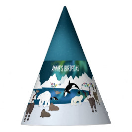 アークティックポーラベアトナディアヴァルスオルカナルファルキツネ パーティーハット