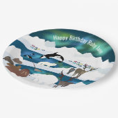 アークティックポーラベアトナディアヴァルスオルカナルファルキツネ ペーパープレート (アングル)