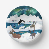 アークティックポーラベアトナディアヴァルスオルカナルファルキツネ ペーパーボウル (正面)