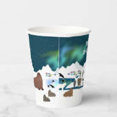 アークティックポーラベアトナディアヴァルスオルカナルファルキツネ 紙コップ (右)