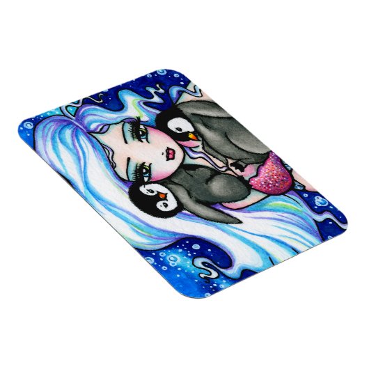 アークティックマーメイドベビーペンギンズバイハンナリン マグネット (右側)