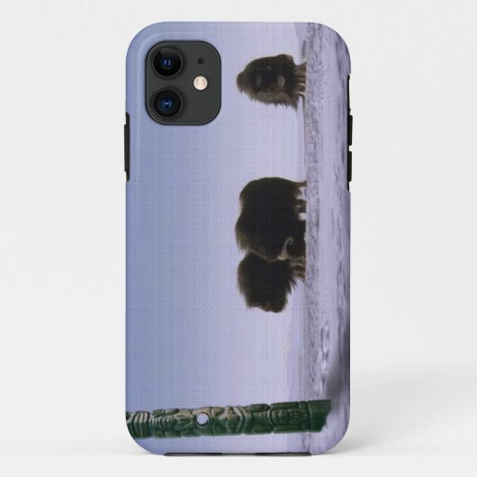 アークティックムスクオセン&トテムズウシワイルドライフアート Case-Mate iPhoneケース (裏面)