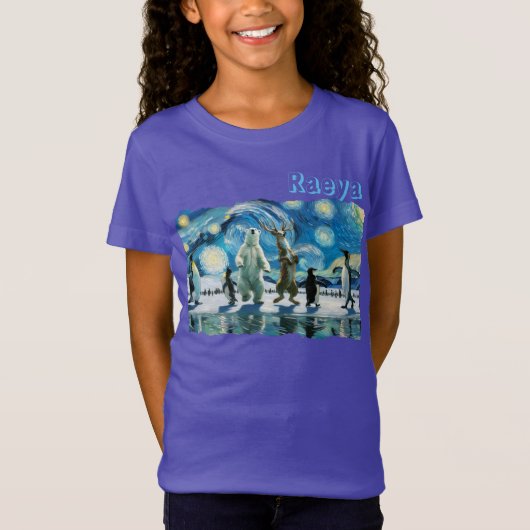 アークティックラインダンスガール Tシャツ (正面)