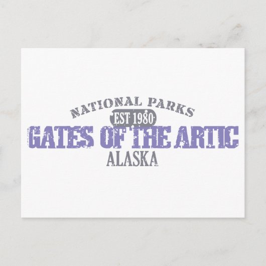 アークティック国立公園の門 ポストカード (正面)