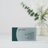 アークデザイン – 濃い緑 名刺 (スタンド正面)