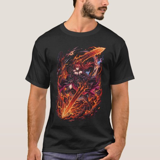 アークナイツ エンドフィールド レヴァテイン 青明剣 サイレント Tシャツ (正面)