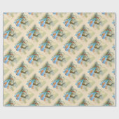 アークブルー男の赤ちゃんシャワー ラッピングペーパー (フラット)