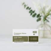 アーク分割バンド – カーキのシェード 名刺 (スタンド正面)