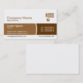 アーク分割バンド – チョコレートのシェード 名刺 (正面/裏面)