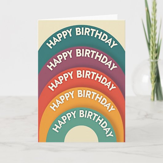 アーク誕生日お祝いカード カード (正面)