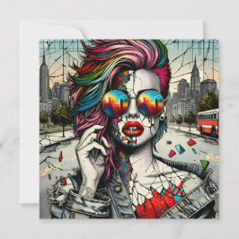 アーグランジト |フラクチャされた女性抽象芸術