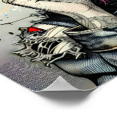 アーグランジト |フラクチャされた女性抽象芸術 ポスター (角)