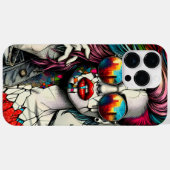 アーグランジト |フラクチャされた女性抽象芸術 Case-Mate iPhoneケース (裏面 (横))