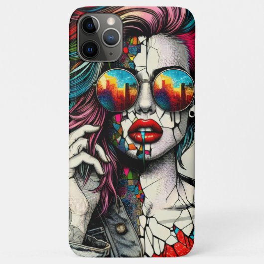 アーグランジト |フラクチャされた女性抽象芸術 Case-Mate iPhoneケース (裏面)