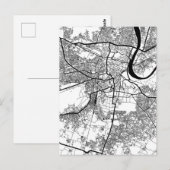 アーグラ ウッタルプラデーシュ州の市街地図 ポストカード (正面/裏面)