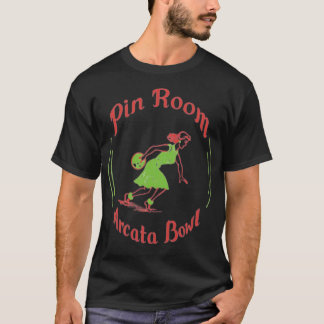 アーケイタボウル ピンルーム - カリフォルニア州アーケタ - ビンテージボウリング Tシャツ