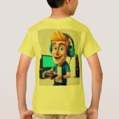 アーケインルーンデスメタルロゴTシャツデザイン Tシャツ (裏面)