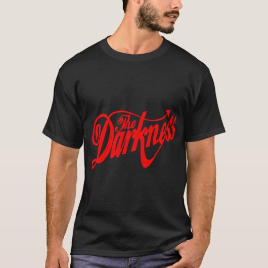 アーケイン レッド テキスト ロック Tシャツ (正面)
