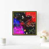 アーケクラシックードジュンキーウォールクロック スクエア壁時計 (ホーム)