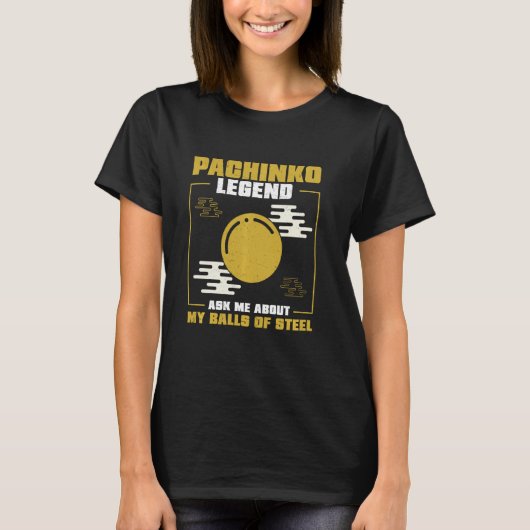 アーケードおもしろいゲームPac用パチ日本のンコ伝説 Tシャツ (正面)