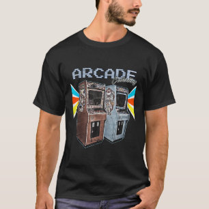 アーケードキャビネット機1970 1980 1990ビデオゲームC Tシャツ