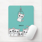 アーケードクローかわいい子猫グラバーパーソナライズされた マウスパッド (マウス)