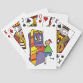 アーケードゲーマースティックフィギュアおもしろいヴィンテージビデオゲーム トランプ (裏面)