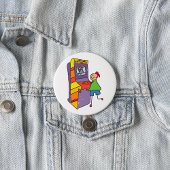 アーケードゲーマースティックフィギュアおもしろいヴィンテージビデオゲーム 缶バッジ