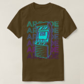 アーケードゲーマーレトロアーケードギフト Tシャツ (デザイン正面)