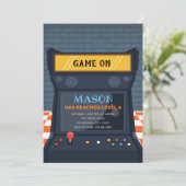 アーケードゲームの誕生日の招待 招待状 (スタンド正面)