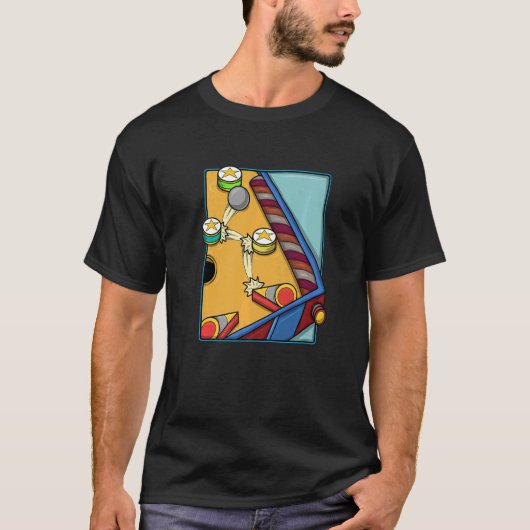アーケードゲームヴィンテージ弾球機1 Tシャツ (正面)