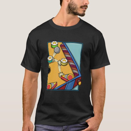 アーケードゲームヴィンテージ弾球機1 Tシャツ (正面)