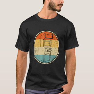 アーケードゲーム機キャビネットノスタルジアレトロ80s G Tシャツ
