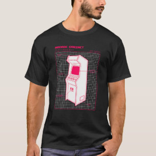 アーケードゲーム機コンソールレトロ80sおよび90sゲーム tシャツ