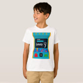 アーケードゲーム誕生日ボーイパーティーレベルアップ Tシャツ (正面フル)