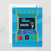 アーケードゲーム誕生日少年パーティーレベルアップ ポストカード (正面/裏面)