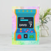 アーケードゲーム誕生日少年パーティーレベルアップ 招待状 (スタンド正面)