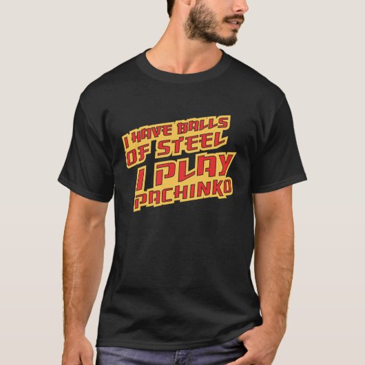 アーケードゲ日本のーム用パチンコ Tシャツ (正面)