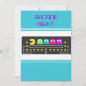 アーケードナイトバースデーパーティーの招待 招待状 (正面)