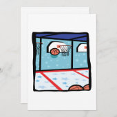 アーケードバスケットボール 招待状 (正面/裏面)