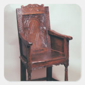 アーケードバックとボックスサイドを備えたアームチェア スクエアシール (正面)