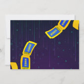 アーケードバースデーパーティフォト招待状 招待状 (裏面)