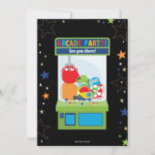 アーケードバースデーパーティービデオゲームボーイ 招待状 (裏面)
